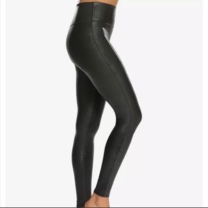 NWOT SPANX Faux Leather leggings, Size XL